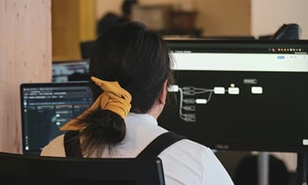 Person working
