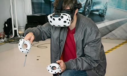 Person playing with VR